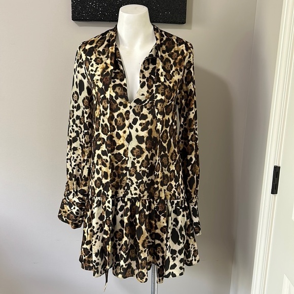 Alexis Leopard Print Dress XS - Picture 5 of 15